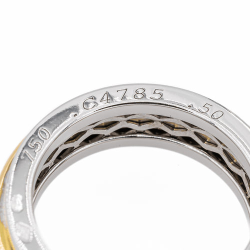 Bague 50.5 Mauboussin - Bague alliance en or blanc et or jaune 18 carats 58 Facettes 3090969CN