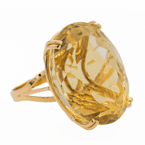 Bague 53 Bague Or jaune Citrine 58 Facettes 3105051CN