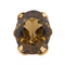 Bague 53 Bague cocktail en or jaune 18 carats sertie d’un quartz fumé 58 Facettes 3105052CN