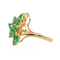 Bague 56 Bague en or jaune 18 carats sertie d’émeraudes et diamants 58 Facettes 3105059CN
