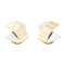 Boucles d'oreilles Boucles d’oreilles à clips en or jaune et or blanc 18 carats 58 Facettes 3105952CN