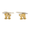 Boucles d'oreilles Boucles d’oreilles à clips en or jaune et or blanc 18 carats 58 Facettes 3105952CN