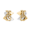 Boucles d'oreilles Boucles d’oreilles à clips en or jaune et or blanc 18 carats 58 Facettes 3105952CN