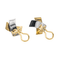 Boucles d'oreilles Boucles d’oreilles à clips en or jaune et or blanc 18 carats 58 Facettes 3105952CN