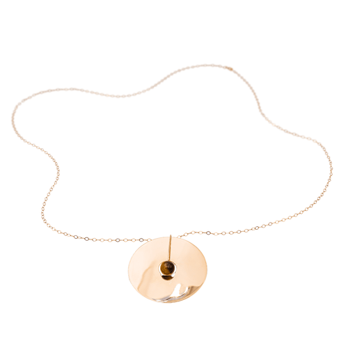 Collier Collier Or rose Œil de tigre 58 Facettes 3105959CN