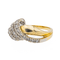 Bague 53 Bague en or jaune et or blanc 18 carats sertie de diamants 58 Facettes 3105962CN