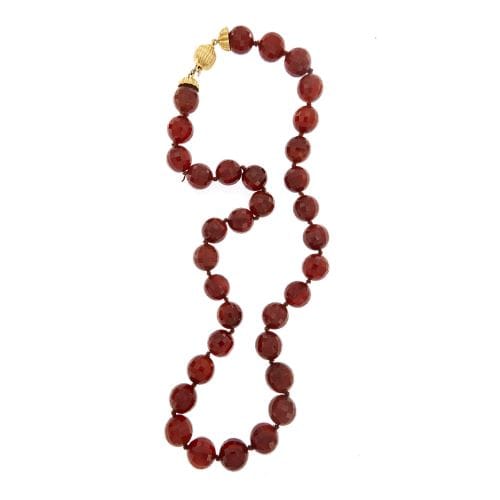 Collier Collier - Cornioline et fermoir en or jaune 18 ct 58 Facettes 31069