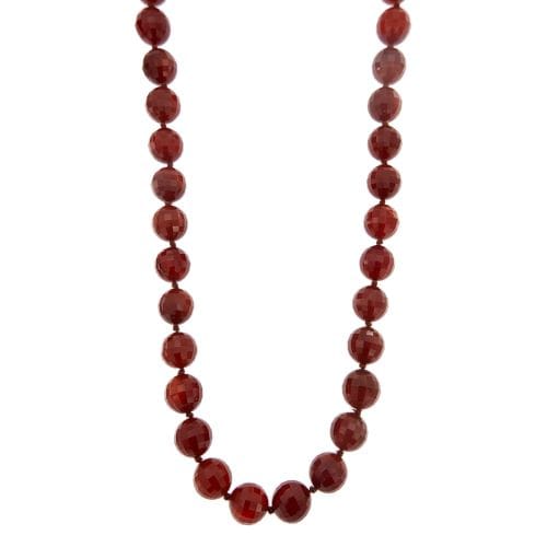 Collier Collier - Cornioline et fermoir en or jaune 18 ct 58 Facettes 31069