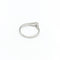Bague 54 Solitaire - Bague en or blanc 18 carats et diamant 58 Facettes 31070