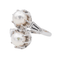 Bague 47 Bague Toi et moi Or blanc Perle, Diamant 58 Facettes 3110014CN