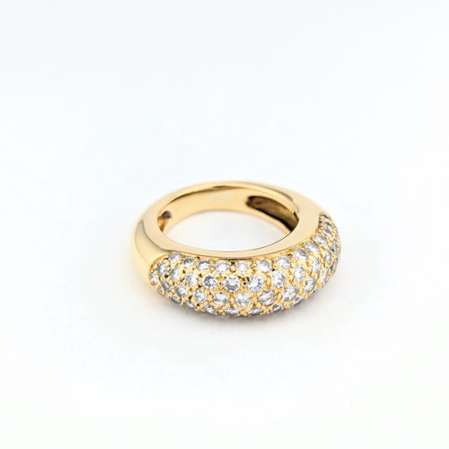 Bague 51 Bague jonc en or jaune 18 carats et diamants 58 Facettes 31130