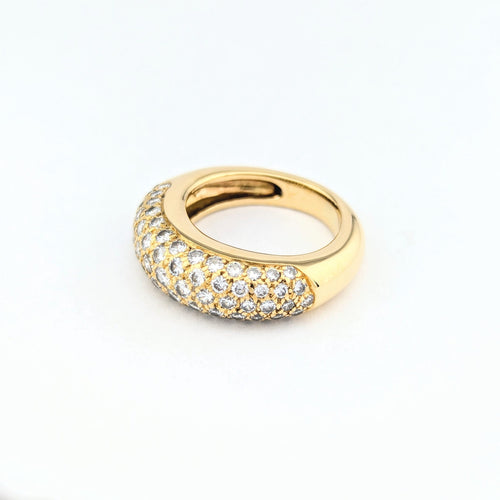 Bague 51 Bague jonc en or jaune 18 carats et diamants 58 Facettes 31130