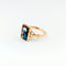 Bague 54 Bague en or jaune 18 carats et émail 58 Facettes 31134