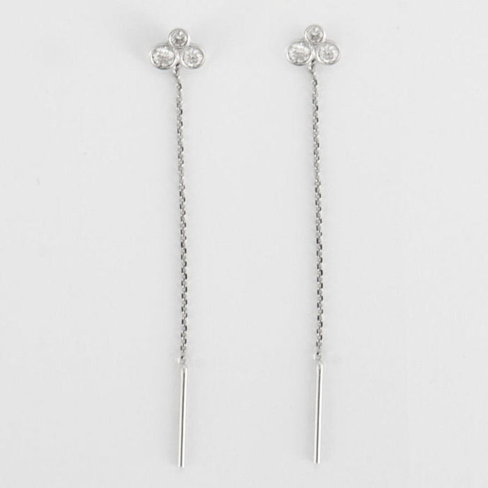 Boucles d'oreilles Boucles d'oreilles or et diamants 58 Facettes DV0265-1