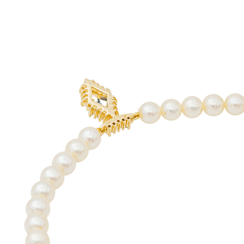 Collier Collier Perle Or jaune Saphir, Diamant 58 Facettes 3116109RV