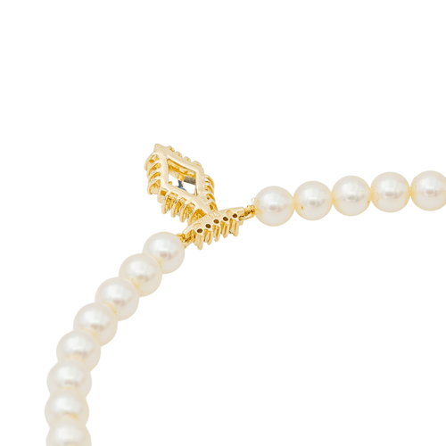Collier Collier de perles de culture en or jaune 18 carats, saphir et diamants 58 Facettes 3116109RV