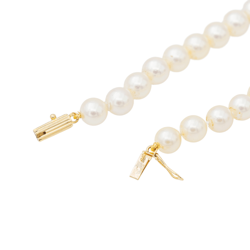 Collier Collier de perles de culture en or jaune 18 carats, saphir et diamants 58 Facettes 3116109RV