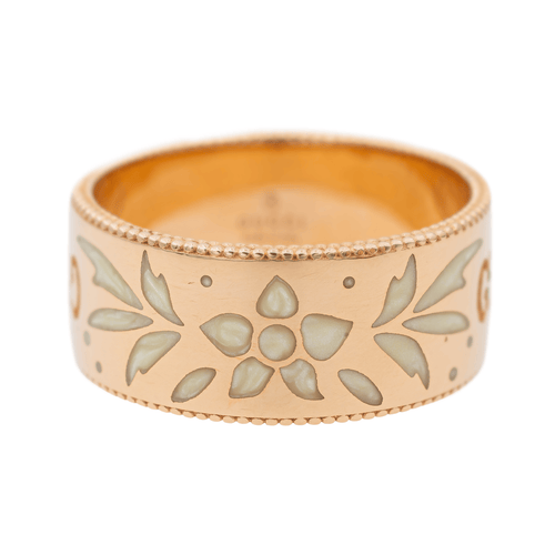 Bague 59 Gucci Bague Icon Blossom Or rose 58 Facettes 3118039CN