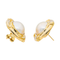 Boucles d'oreilles Boucles d'oreilles en or jaune 18 carats avec perles mabé et diamants 58 Facettes 3118588CN