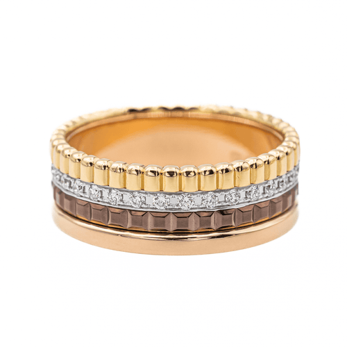 Bague 49 Boucheron Bague Quatre Or jaune, Or blanc, Or rose Diamant 58 Facettes 3121528CN