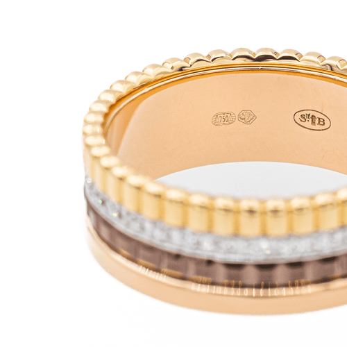 Bague 49 Boucheron Bague Quatre Or jaune, Or blanc, Or rose Diamant 58 Facettes 3121528CN
