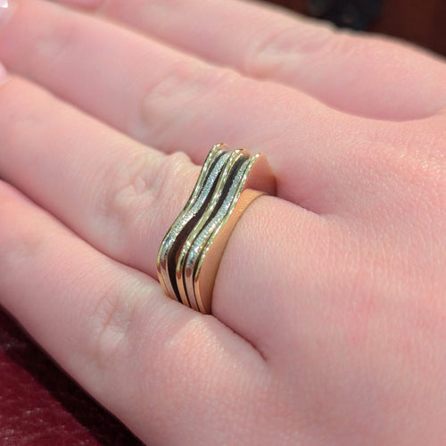 Bague 58 Bague en or jaune 19 carats 58 Facettes 31226