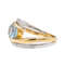 Bague 54 Bague en or jaune et or blanc 18 carats topaze et diamants 58 Facettes 3123435CN