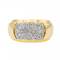 Bague 54 Bague Or jaune, Or blanc Diamant 58 Facettes 3130843CN