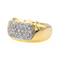 Bague 54 Bague en or jaune et or blanc 18 carats sertie de diamants 58 Facettes 3130843CN
