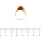 Bague Bague jonc en or jaune 18 ct avec ambre ovale 58 Facettes 31322