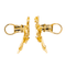 Boucles d'oreilles Boucles d'oreilles rétro motifs feuilles en or jaune 18 carats et diamants 58 Facettes 3132894RV