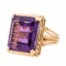 Bague 61 Bague cocktail en or rose sertie d’une améthyste 58 Facettes 3132898RV