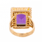 Bague 61 Bague cocktail en or rose sertie d’une améthyste 58 Facettes 3132898RV