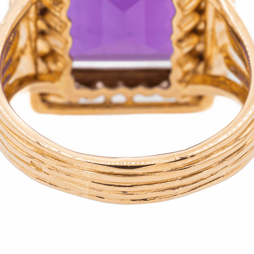Bague 61 Bague cocktail en or rose sertie d’une améthyste 58 Facettes 3132898RV