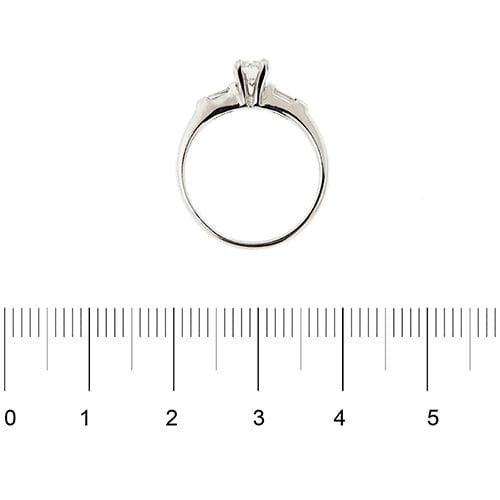 Bague 54 Bague solitaire - Diamants 0,85 ct en or blanc 18 ct 58 Facettes 31355