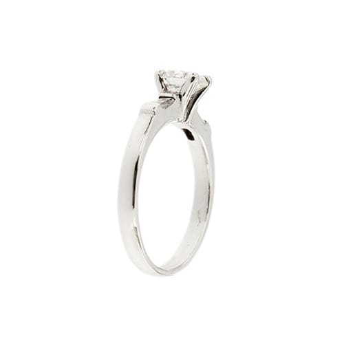 Bague 54 Bague solitaire - Diamants 0,85 ct en or blanc 18 ct 58 Facettes 31355