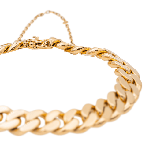 Bracelet Bracelet maille gourmette en or rose 18 carats 58 Facettes 3136365CN