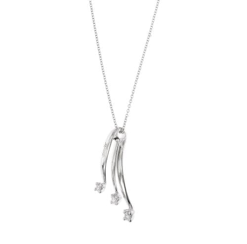 Collier Recarlo Eternity - Collier pendentif en or blanc 18 kt et diamants 58 Facettes 31364