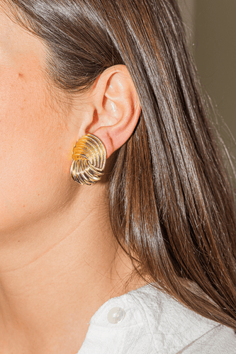 Boucles d'oreilles Boucles d’oreilles motif turban en or jaune 18 carats 58 Facettes 3141364RV