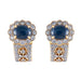 Boucles d'oreilles Boucles d'Oreilles Saphirs & Diamants Or Jaune 58 Facettes DV0032-53