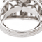 Bague 55 Bague cocktail en or blanc 18 carats avec perle et diamants 58 Facettes 3148552CN