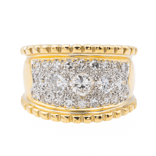 Bague 57 Bague Or jaune, Or blanc Diamant 58 Facettes 3148554CN