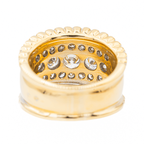 Bague 57 Bague en or jaune et or blanc avec diamants 58 Facettes 3148554CN