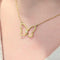 Collier Collier papillon en or jaune 18 carats et diamant 58 Facettes 31487