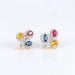 Boucles d'oreilles Boucles d'Oreilles Trèfles, Saphirs de Couleurs & Diamants 58 Facettes DV0032-58