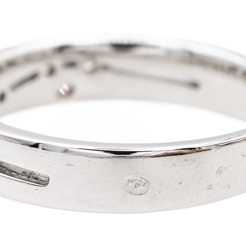 Bague 50.5 Alliance - Bague en or blanc 18 carats pavée de diamants 58 Facettes 3157393CN