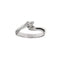 Bague 52 Bague solitaire - Diamant taille brillant en or blanc 18 carats 58 Facettes 31624