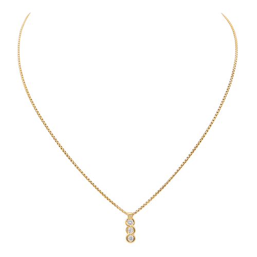 Collier Collier trilogie Or jaune Diamant 58 Facettes 3164016CN