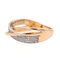 Bague 54 Bague pavée de diamants en or rose 18 carats 58 Facettes 3167513CN