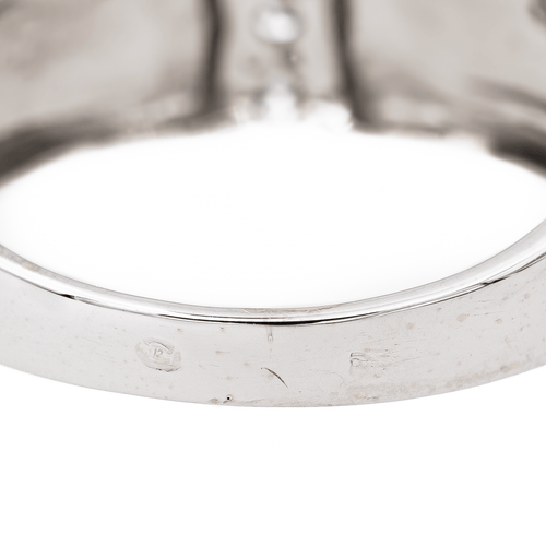 Bague 56 Bague trilogie en or blanc 18 carats et diamants 58 Facettes 3167516CN